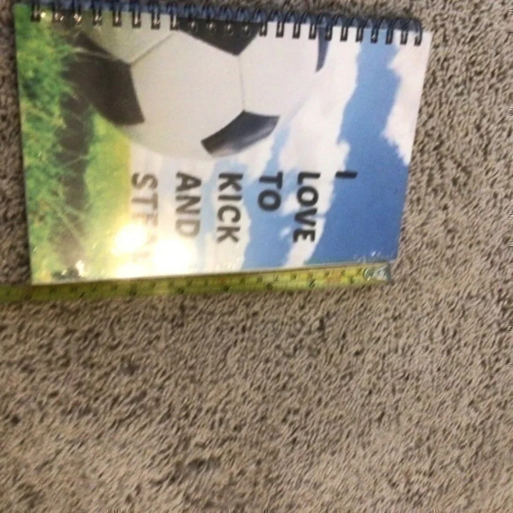 Soccer notebook I love to kick and steal